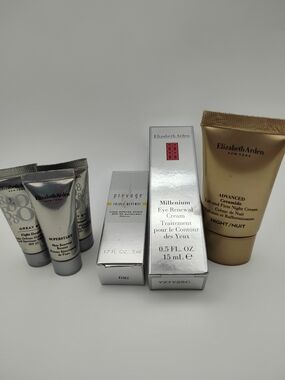 6 Elizabeth Arden Skincare Items- Eye Cream, Sunscreen, Night cream, & ETC.